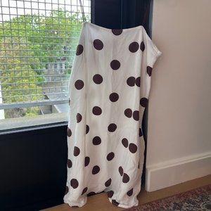 Brown & White Polka Dot Sundress